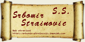 Srbomir Strainović vizit kartica